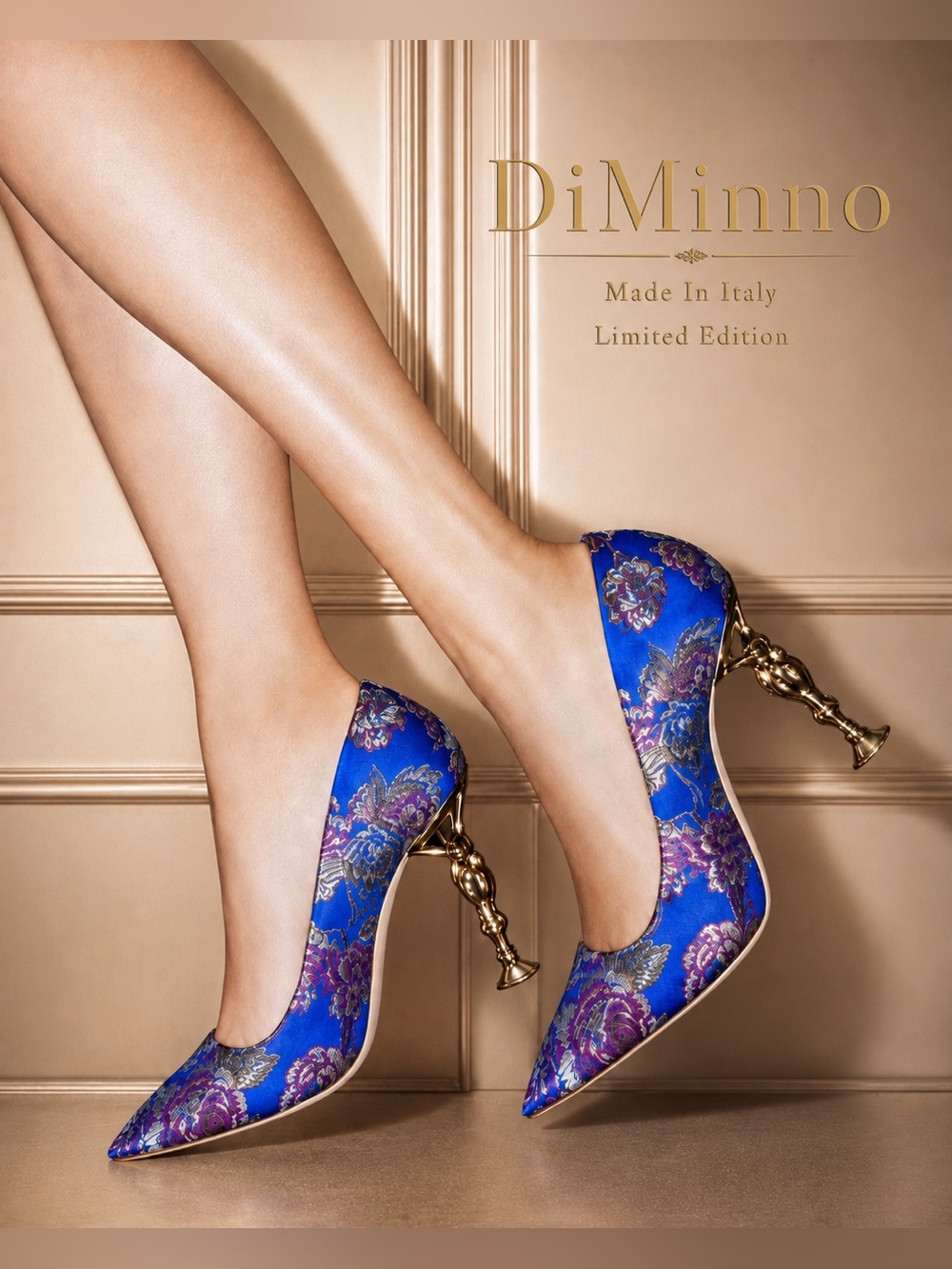 DiMinno Limited Edition Made in Italy Brocade Pumps | $1,000 Retail NIB